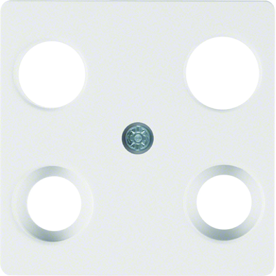 S.1/B.1/B.3/B.7 Central plate for 4-output antenna socket, snow-white