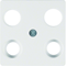 S.1/B.1/B.3/B.7 Central plate for 4-output antenna socket, snow-white