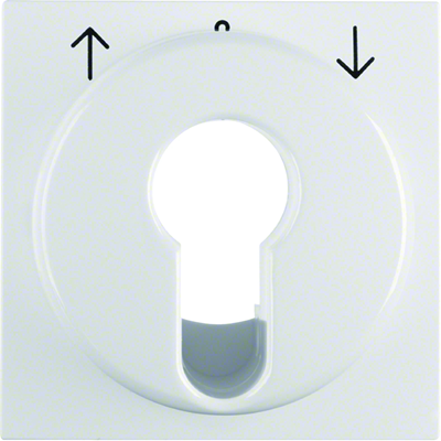 S.1/B.3/B.7 Central element for the blind connector with a key, snow-white gloss