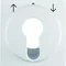 S.1/B.3/B.7 Central element for the blind connector with a key, snow-white gloss