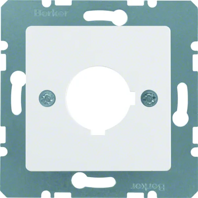 S.1/B.3/B.7 Central plate for answering device Ø 22.5 mm snow-white