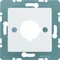 S.1/B.3/B.7 Central plate for answering device Ø 22.5 mm snow-white