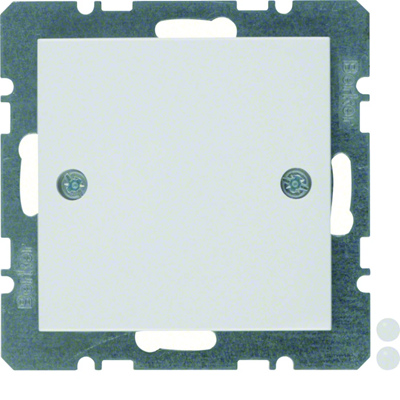 S.1/B.3/B.7 Copertura con elemento centrale avvitabile, bianco lucido