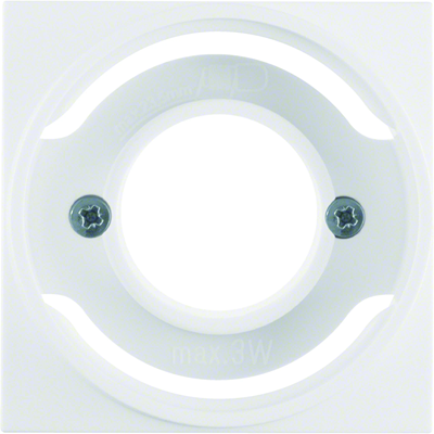 S.1/B.3/B.7 Front plate for E14 light indicator white