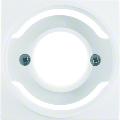 S.1/B.3/B.7 Front plate for E14 light indicator white