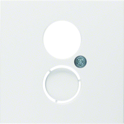 S.1/B.3/B.7 Front plate for loudspeaker socket and miniature connections, white