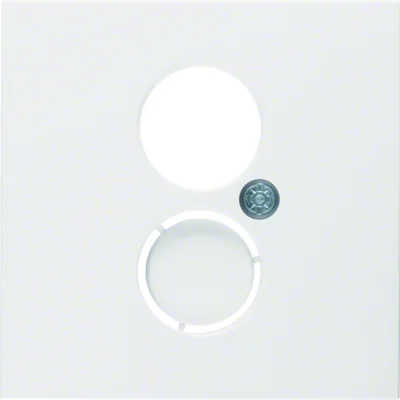 S.1/B.3/B.7 Front plate for loudspeaker socket and miniature connections, white