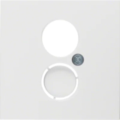 S.1/B.3/B.7 Front plate for loudspeaker socket and miniature connections, white