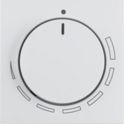 S.1/B.3/B.7 Front plate with knob for speed regulator white