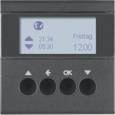 S.1/B.3/B.7 Interruptor horario para persianas con display antracita mate