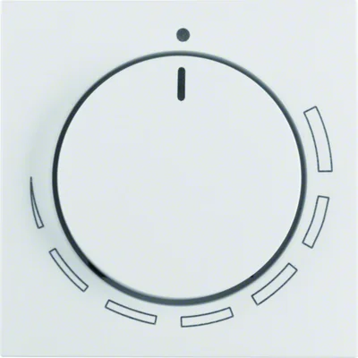 S.1/B.3/B.7 Placa frontal con mando para regulador de velocidad, blanco