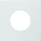 S.1/B.3/B.7 Plastron pour interrupteur et voyant lumineux E10 blanc