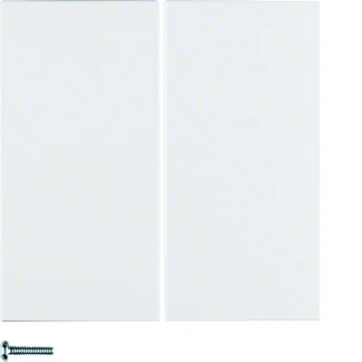 S.1/B.3/B.7 Pulsador doble, blanco mate