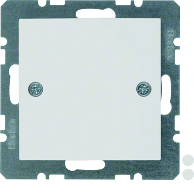 S.1/B.3/B.7 Заглушка з лицьовою панеллю та монтажем на гвинти, біла