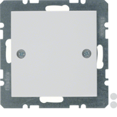 S.1/B.3/B.7 Заглушка з центральним елементом і монтажем на гвинти, білий глянцевий