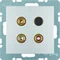S.1/B.7 3x Cinch/S-Video Buchse Aluminium