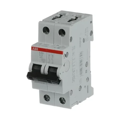 S202-C3 Leistungsschalter | 2-polig | C-Zeichen | 3 A | 6 kA | Wechselstrom |
