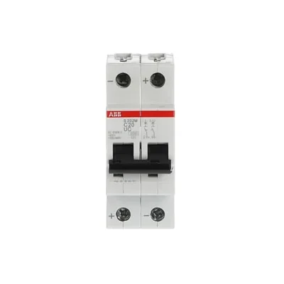 S202M-C20UC circuit breaker | 2P | C character | 20A | 10kA | AC/DC |