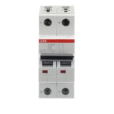 S202M-C6UC Leistungsschalter | 2-polig | Typ C | 6 A | 10 kA | AC/DC |