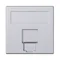 S500 1x placa RJ con cubierta ADC KRONE HK aluminio