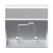 S500 1x placa RJ con tapa inclinada para adaptadores MD de aluminio