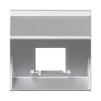 S500 1x plaque RJ sans capots, diagonale pour adaptateurs aluminium MD