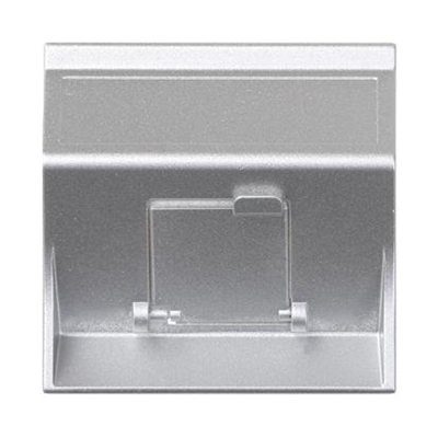 S500 1x RJ plate with diagonal cover for aluminum MD adapters