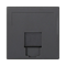 S500 1x RJ-Platine mit Abdeckung ITT CANNON grau graphit