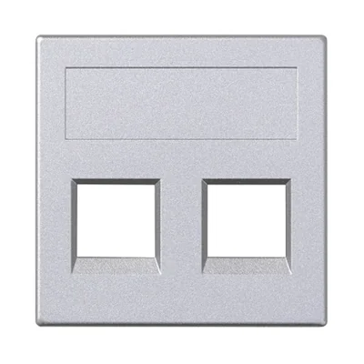 S500 2x placa RJ sin tapas de aluminio NEXANS