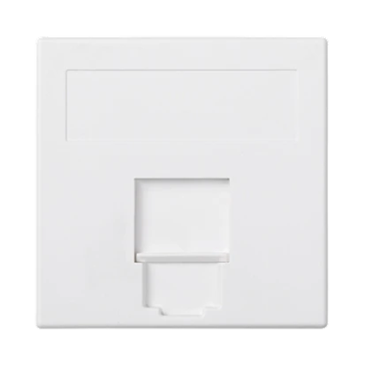 S500 board, 1x RJ with universal cover, pure white
