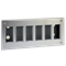 S500 Caja de empotrar 6 módulos 12×K45 acero inoxidable