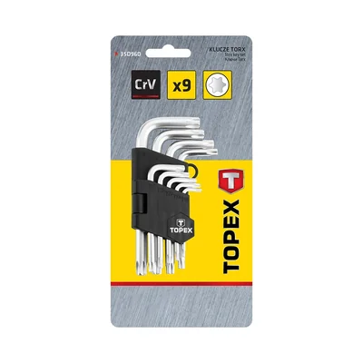 Sada klíčů Torx T10-T50, 9 kusů