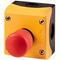 Safety button drive - complete, yellow, M22-PV/KC02/IY