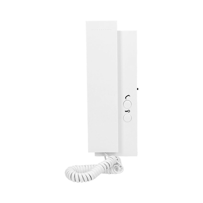 SAGITTA Conjunto de intercomunicación unifamiliar, 2 hilos, de superficie, blanco