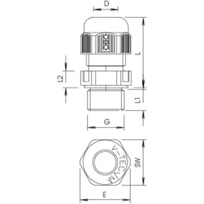 Сальник VTEC M32X1.5 J.GRAY