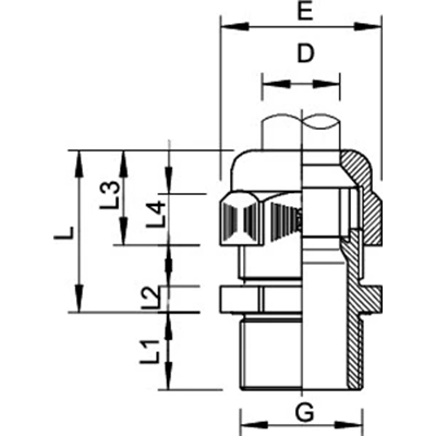 Сальники EX PG16, VTEC EXL PG16 SW, чорні