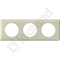 Sand color three-module frame