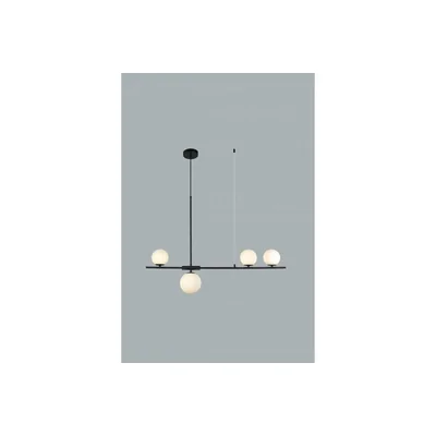 SANTANDER Čtyřnásobná závěsná lampa 100cm 5W G9 IP20 černá