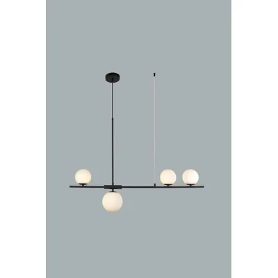 SANTANDER Čtyřnásobná závěsná lampa 100cm 5W G9 IP20 černá