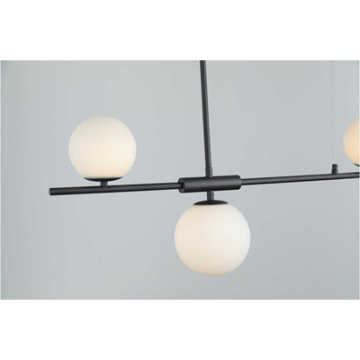 SANTANDER Lámpara colgante cuádruple 100cm 5W G9 IP20 negro