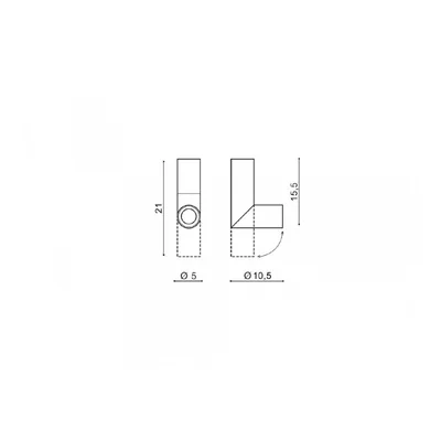 SANTOS Wand- und Deckenleuchte schwarz