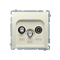 SAT-SAT-RTV Doppelterminal-Antennensteckdose (Modul) beige