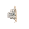 SAT-SAT-RTV double terminal antenna socket (module) beige