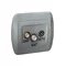 SAT-SAT-RTV terminal socket, silver (metallic)