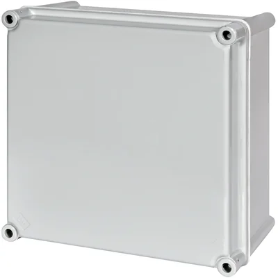 SB-33G Carcasa de poliéster para montaje en superficie con placa de montaje de poliéster, cubierta gris