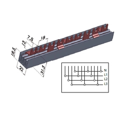 Sbarre isolate IZ16/4F/12