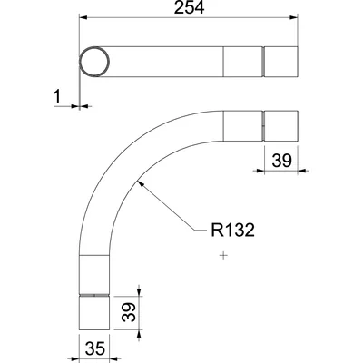 SBN32 FT Gomito per tubo senza filettatura