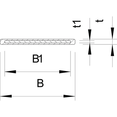 SBR 15 F1K Stahlband auf einer 25 m Rolle