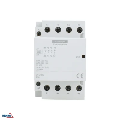 SC301 MODULARES SCHÜTZ 4P 40A TYP 04 (0NO + 4NC) SCHELINGER
