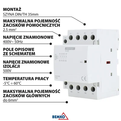 SC301 MODULÁRNÍ STYKAČ 4P 40A TYP 04 (0NO + 4NC) SCHELINGER